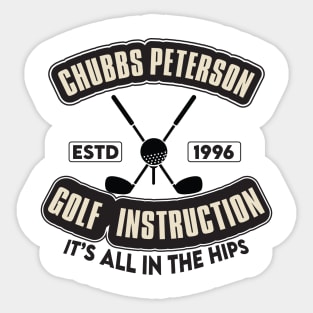 Chubbs Peterson Golf Instruction Sticker